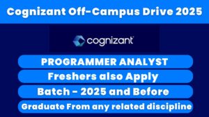 Cognizant Off-Campus Drive 2025